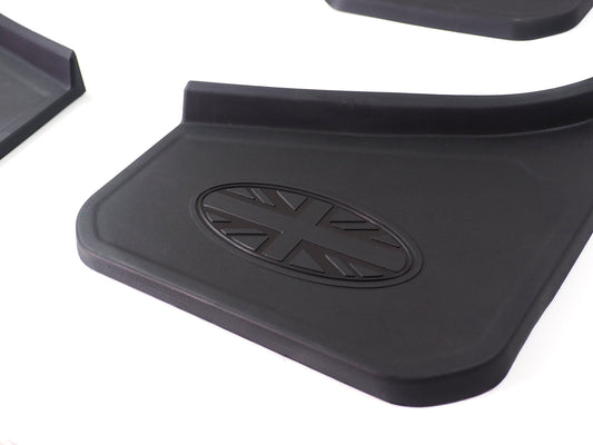 Mud Flaps Matte Black with UK flag for Land Rover Defender 90/110 (2020-present)