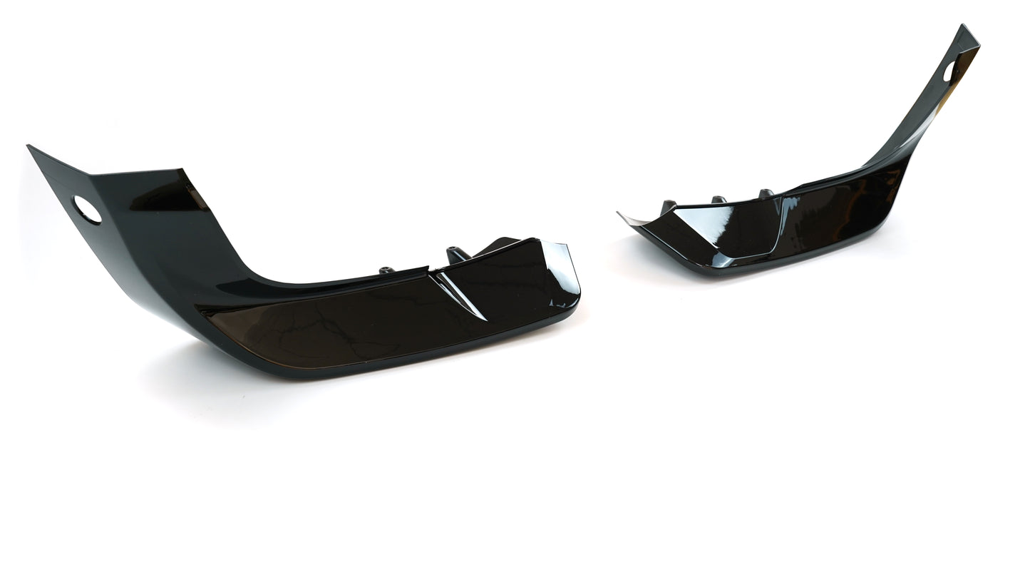 Front Bumper Splitter Style 2 in Gloss Black for Land Rover Defender 90/110 (2020-present)
