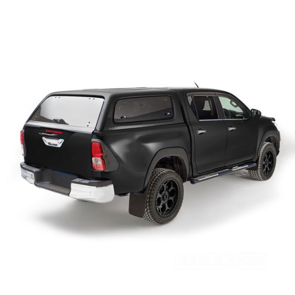 Hardtop Aeroklas Stylish for Toyota Hilux Double Cab (16-) -Pop-up side window -with central locking