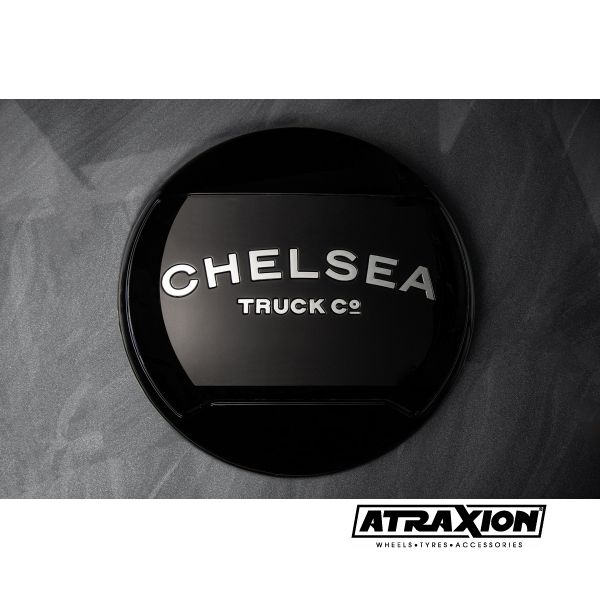 Chromen letters voor Chelsea Truck Company Harde reservewielhoes voor Land Rover Defender 90/110/130