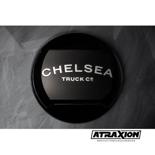 Chromen letters voor Chelsea Truck Company Harde reservewielhoes voor Land Rover Defender 90/110/130