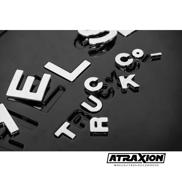 Chromen letters voor Chelsea Truck Company Harde reservewielhoes voor Land Rover Defender 90/110/130