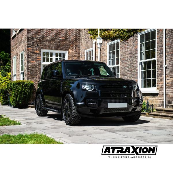 Vaste zijstap zwart voor Land Rover Defender 110
