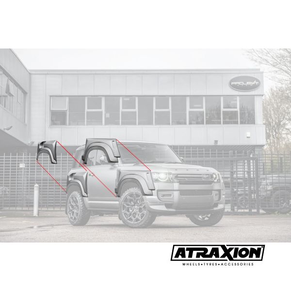 Wide Track Body Kit (voor- en achterwielkasten) voor Land Rover Defender 90