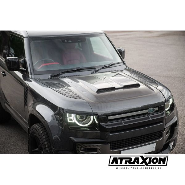 Vervanging van de voorste motorkap van blootgesteld koolstofvezel voor de Land Rover Defender 90/110