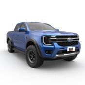 EGR Matt Black Smooth fender flares 40mm for Ford Ranger DC & EC (Wildtrak) (23-) (full set)
