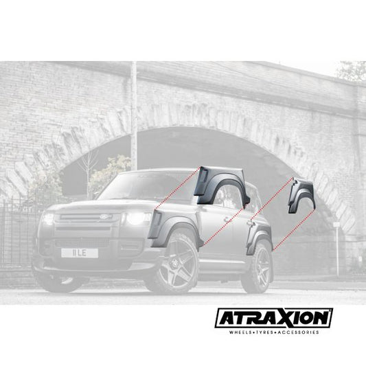 Wide Track Body Kit (voor- en achterwielkasten) voor Land Rover Defender 110