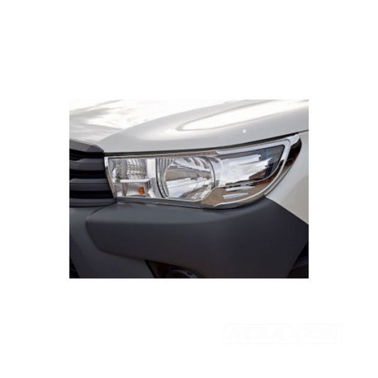 Trux Chrome head lights trim for Toyota Hilux Icon and Active (16-20)