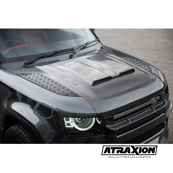 Vervanging van de voorste motorkap van blootgesteld koolstofvezel voor de Land Rover Defender 90/110