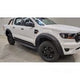 EGR Matt Black Smooth fender flares 40mm for Ford Ranger DC (Wildtrak) (19-22) (full set)