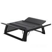 Hardtop Aluminium Rhinoman Xpedition for Volkswagen Amarok Double Cab (23-) in Matt Black -lift-up panels & lift up rear window