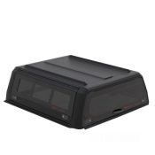 Hardtop Aluminium Rhinoman Xpedition for Volkswagen Amarok Double Cab (23-) in Matt Black -lift-up panels & lift up rear window