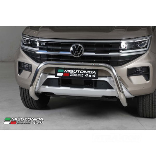 Misutonida inox Bullbar 76mm for Amarok (23-) -EU -cert