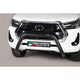 Misutonida inox in black coating bullbar 76mm for Hilux (21-) -EU -cert
