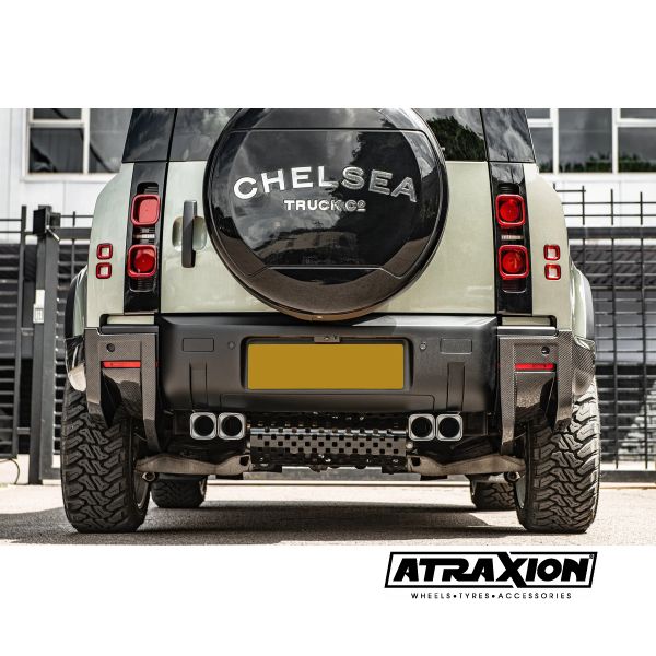 Spatborden van blootliggende koolstofvezel voor de Land Rover Defender 90/110