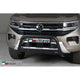 Misutonida inox in matt black coating Bullbar with crossbar 63mm for Amarok (23-) not compatible with parking sensors! -EU -cert