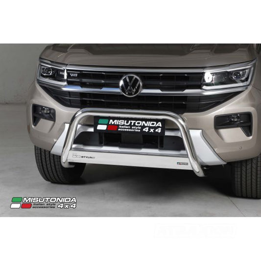 Misutonida inox Bullbar with crossbar 63mm for Amarok (23-) -EU -cert