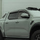 Trux dark smoke winddeflectors for Ford & VW Ranger/Raptor 19- & 23- + Amarok (23-) (front+rear)