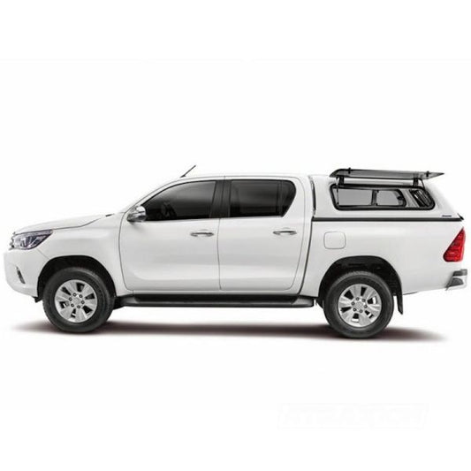 Hardtop Aeroklas Stylish for Toyota Hilux Double Cab (16-) -Pop-up side window -with central locking