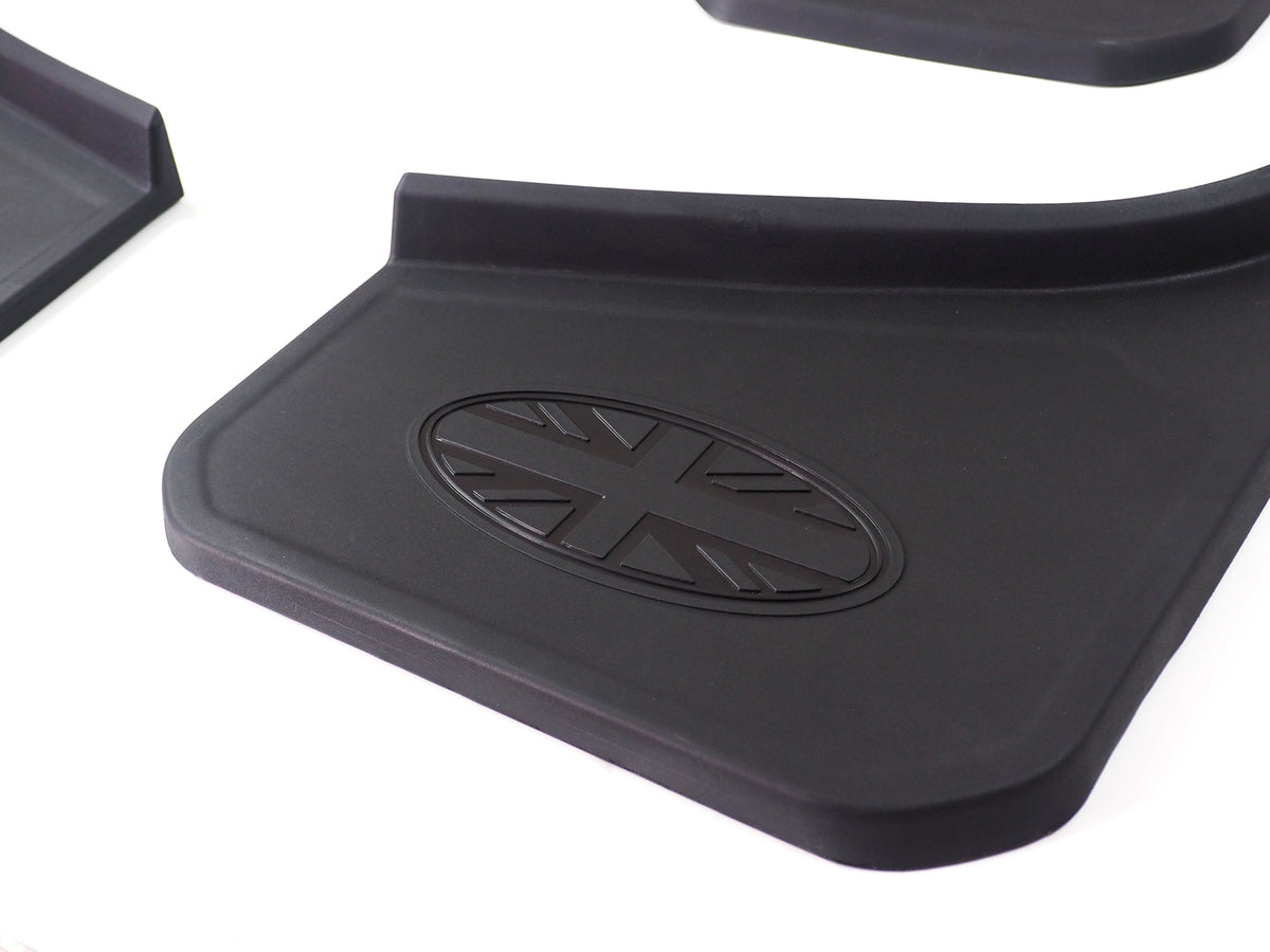 Mud Flaps Matte Black with UK flag for Land Rover Defender 90/110 (2020-present)