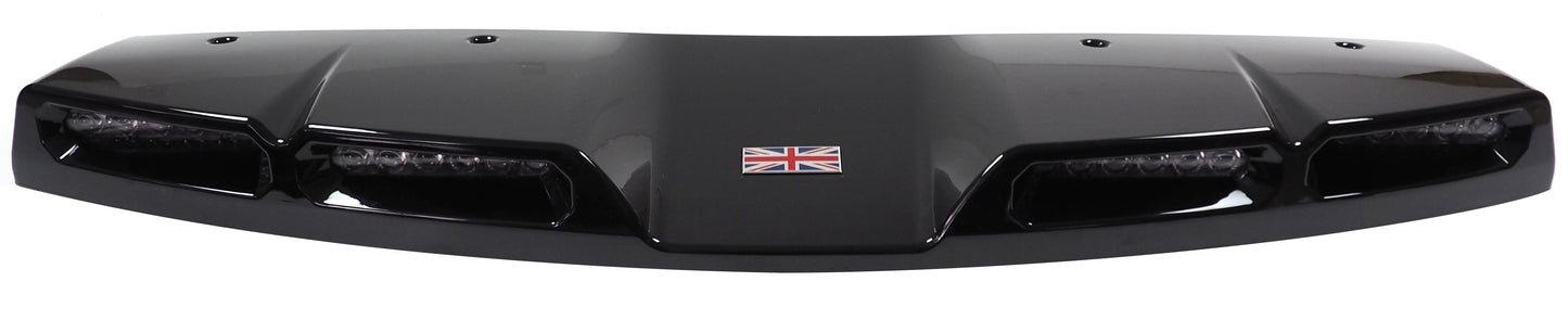 Quad Roof Light Pod kit in Gloss Black for Land Rover Defender 90/110/130 (2020-present)