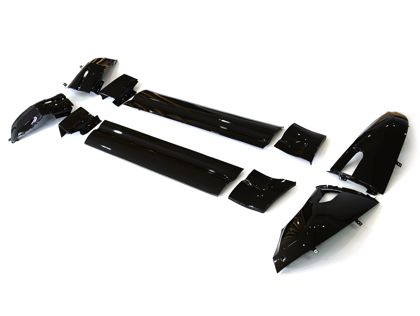 Side Moulding Panel kit Gloss Black for Land Rover Defender 90 (2020-present)