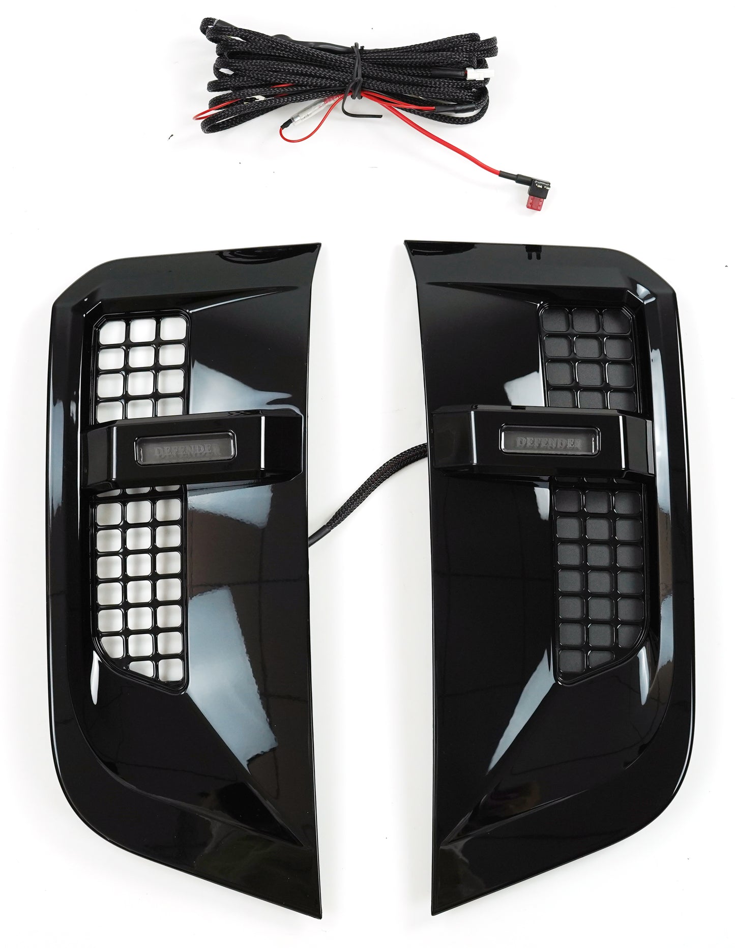 Side Vent Cover w/ Light Gloss Black for Land Rover Defender 90/110 (2020-present)
