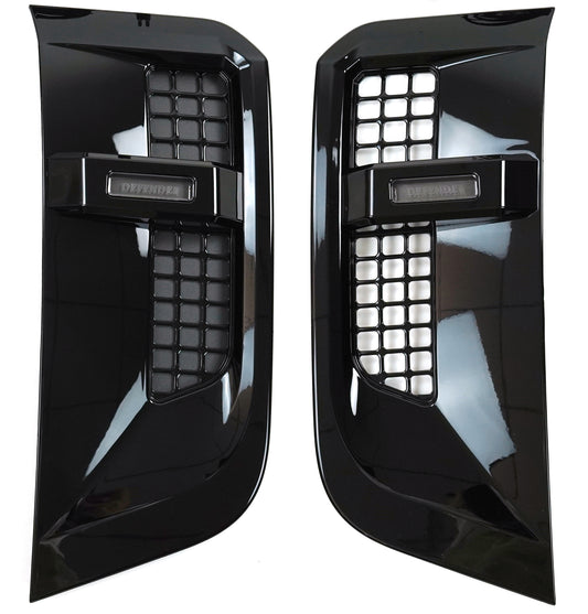 Side Vent Cover w/ Light Gloss Black for Land Rover Defender 90/110 (2020-present)