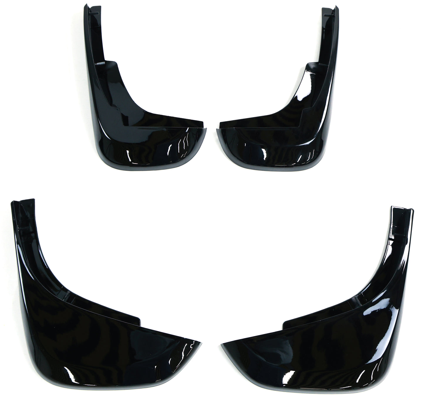 Mud Flaps Short Gloss Black for Land Rover Defender 90/110 (2020-present)