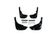 Mud Flaps Short Gloss Black for Land Rover Defender 90/110 (2020-present)