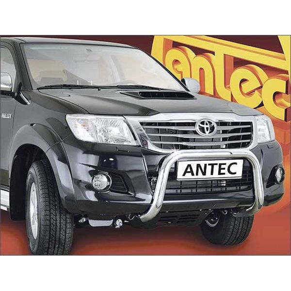 Antec inox bullbar 70mm for Hilux (12-15) -EU -cert