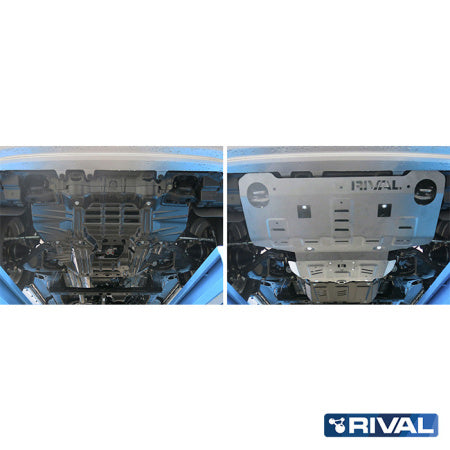 RADIATOR AND ENGINE PROTECTION PLATE TOYOTA HILUX 2015-2020; 2018-2020; 2021-; 2,4 L. / DIESEL; 2,8 L. / DIESEL
