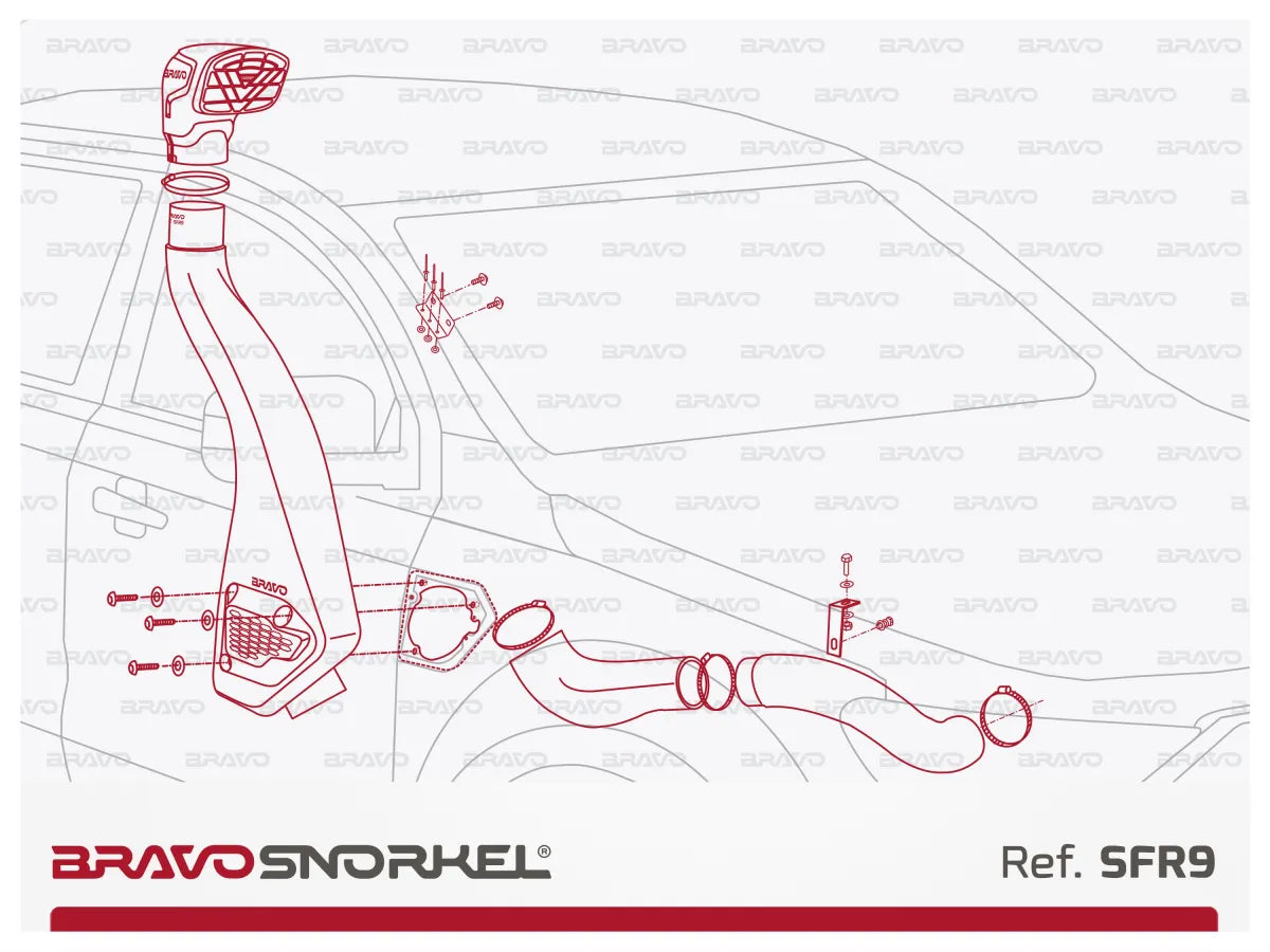 BRAVO SNORKEL FORD RANGER PX (2011 - 2022)