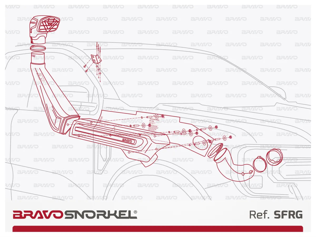BRAVO SNORKEL FORD RANGER PX (2023 - )