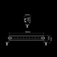 BARRE LED SIBERIA 12" SIMPLE 47W