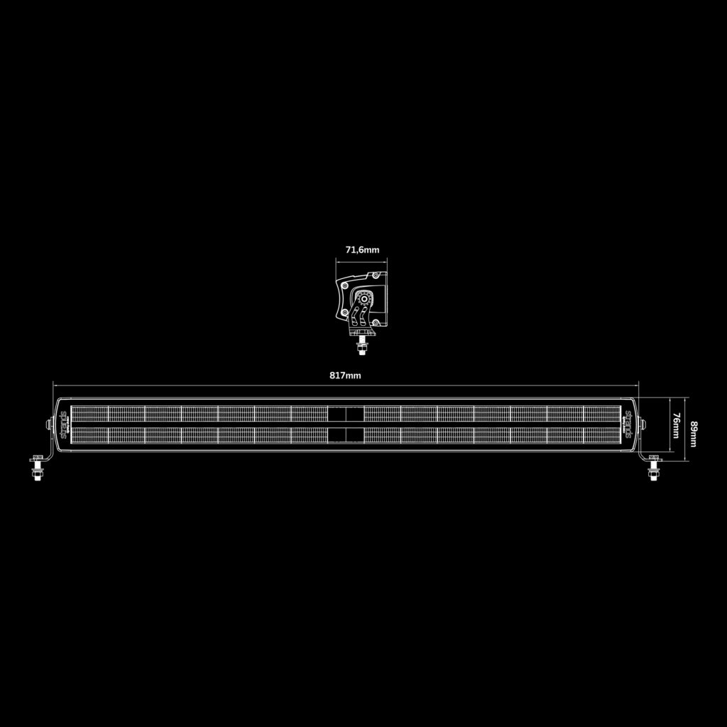 BARRE LED SIBERIA 32" DOUBLE 288W