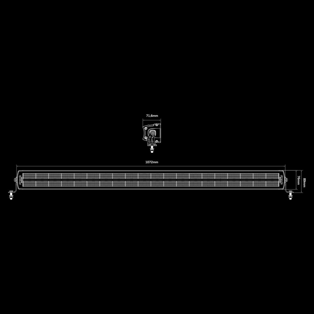 BARRE LED SIBERIA 42" DOUBLE 490W