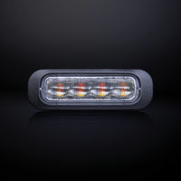 DARK KNIGHT STROBOSCOOPLAMP AMBER 4 LED HELDERE LENS