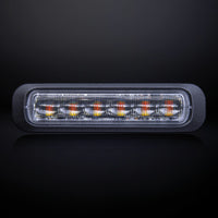 DARK KNIGHT STROBOSCOOPLAMP AMBER 6 LED HELDERE LENS