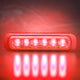 DARK KNIGHT STROBOSCOOPLAMP ROOD 6 LED