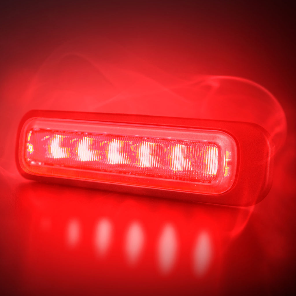 DARK KNIGHT STROBOSCOOPLAMP ROOD 6 LED