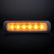 DARK KNIGHT STROBOSCOOPLAMP AMBER 6 LED DONKERE LENS