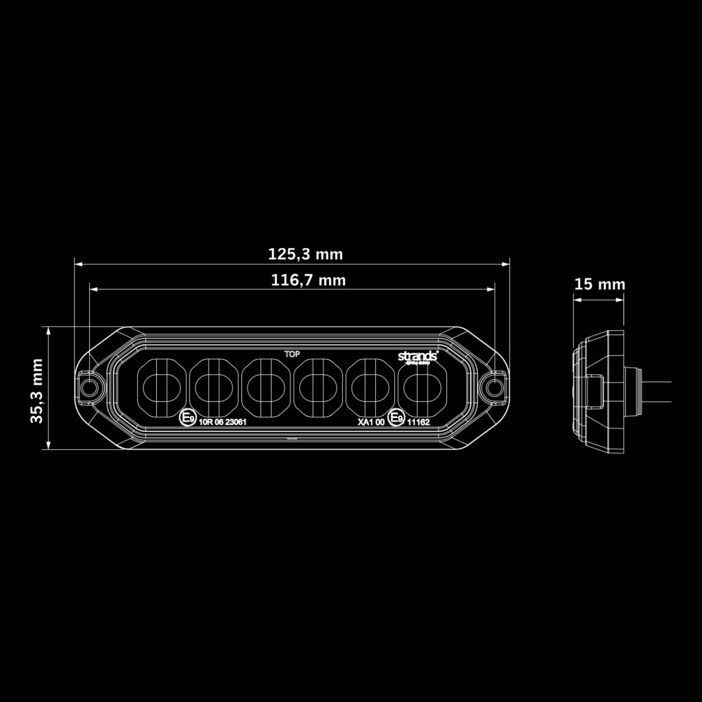 DARK KNIGHT STROBE LIGHT DUO 6 LED