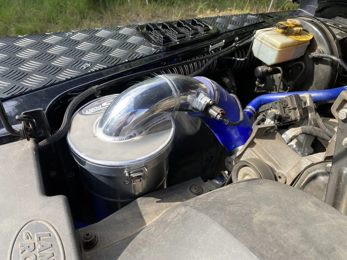 Airbox for Defender TD4/ PUMA incl. filter - OEM intake connection with kit