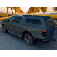 Hardtop Aeroklas Stylish for Ford Ranger Double Cab (23-) -Sliding side windows -with central locking