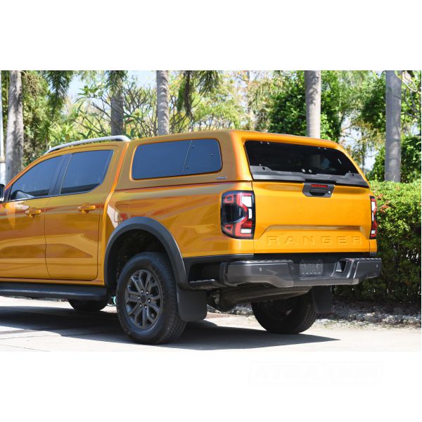 Hardtop Aeroklas Stylish for Ford Ranger Double Cab (23-) -one pop-out & one pop-up side windows -with central locking