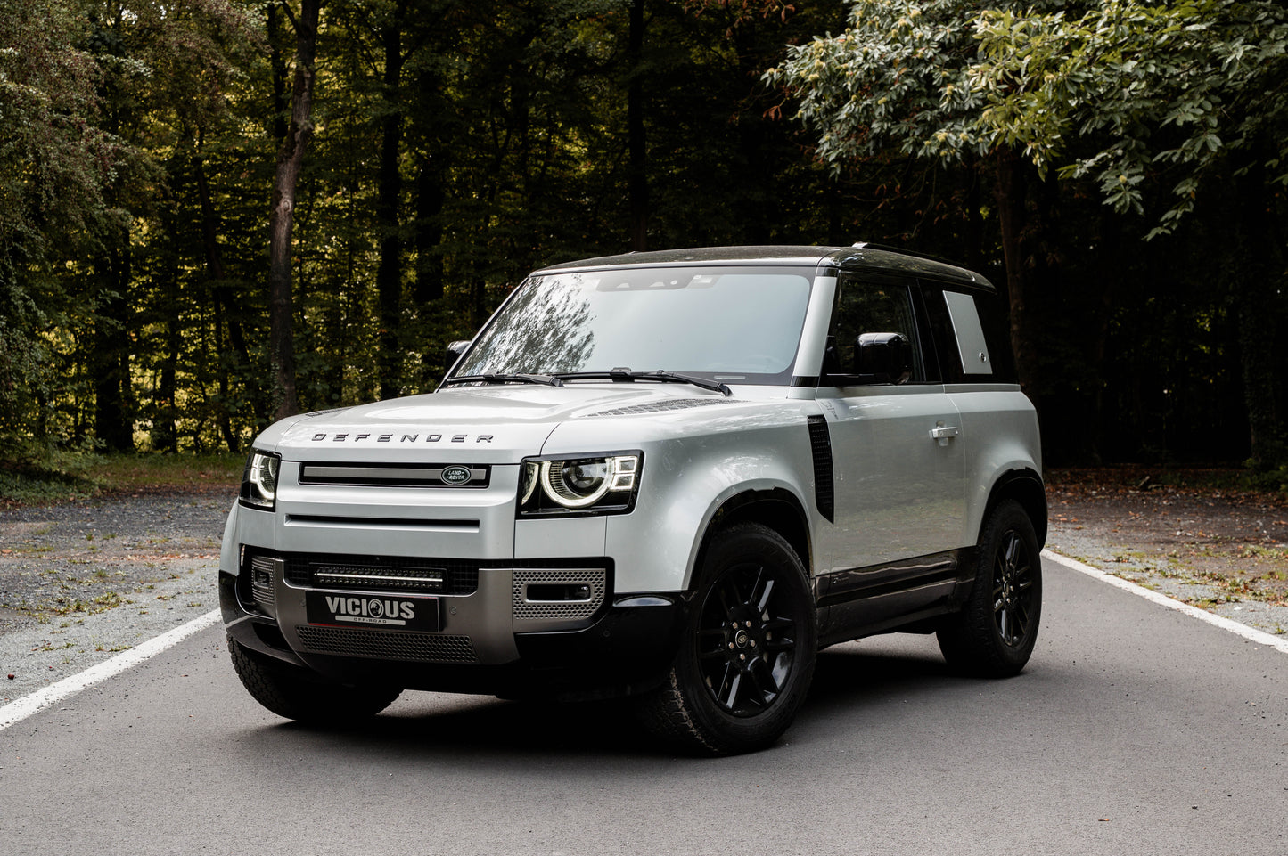 Led bar bracket grill - New Defender 90/110/130