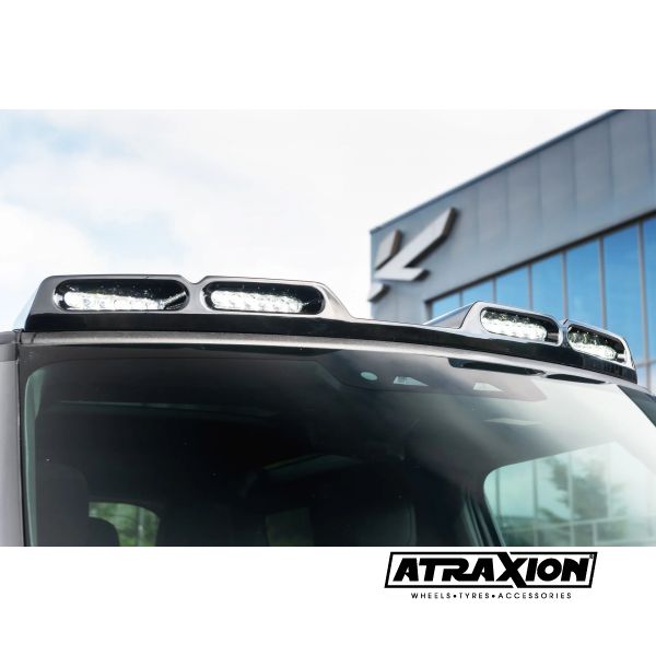 Front Roof Shield with Quadruple LED Lights for Land Rover Defender 90/110