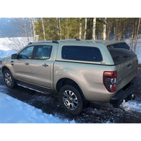 Hardtop Aeroklas Stylish for Ford Ranger Double Cab (2012 - 22) in PMECS copper red -Pop-up side window -with central locking
