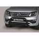Misutonida inox in black coating Bullbar with crossbar 63mm for Amarok (Trend Line) ( 10-) -EU -cert